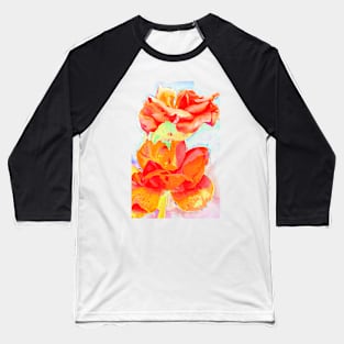 Romantic Flowers Baseball T-Shirt